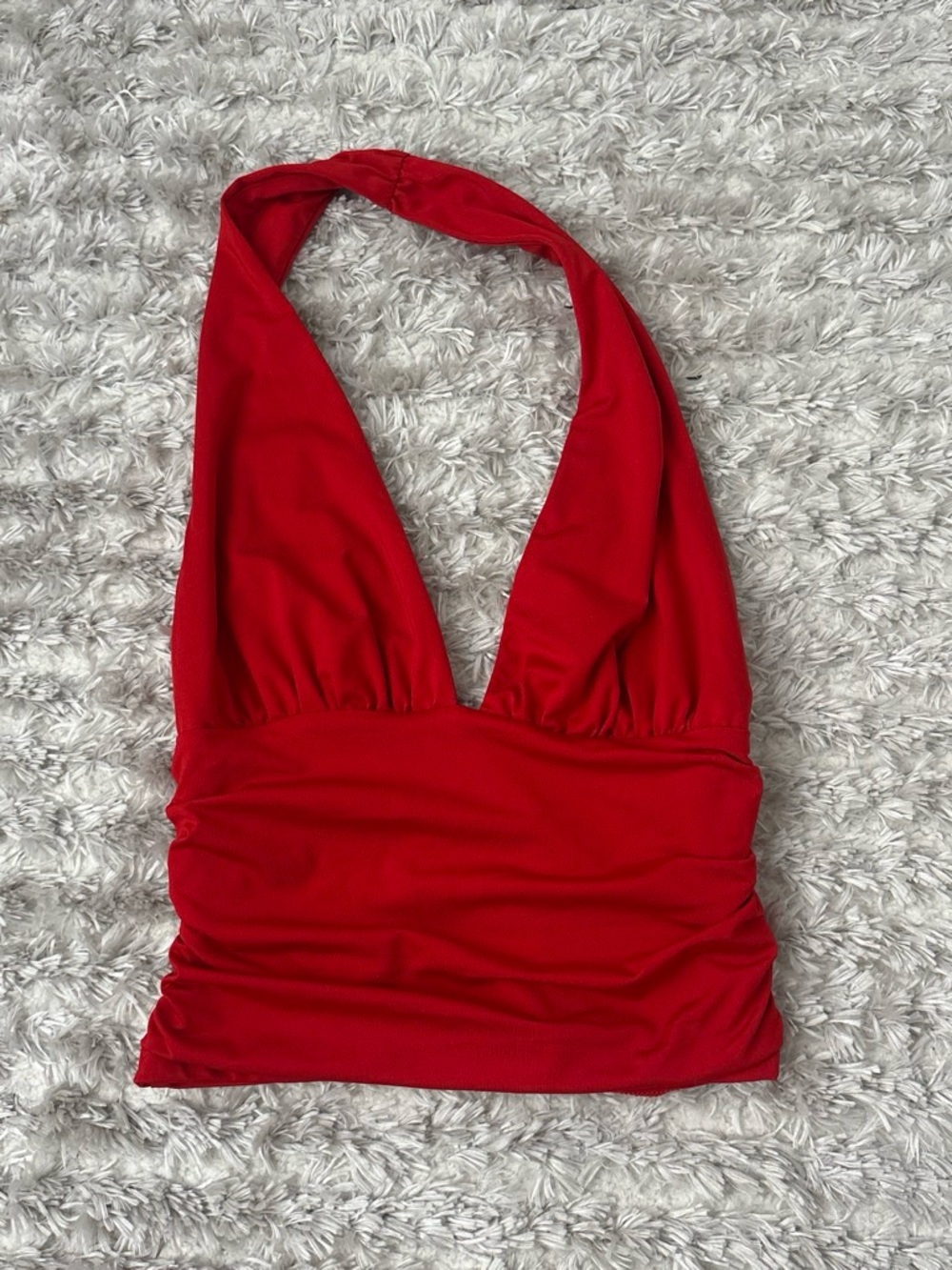 Princess Polly Red Halter Bikini Top